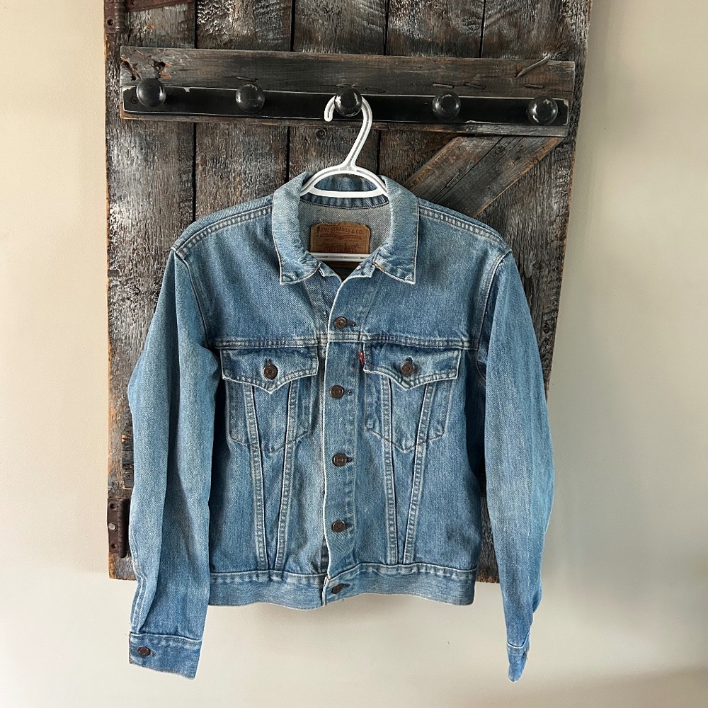 Men's Vintage Red Tab Levi's Stone WashJean Jacket